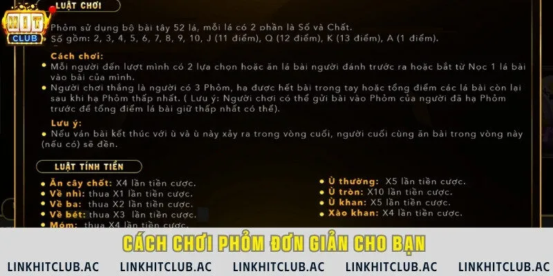 Hiểu rõ các thuật ngữ phỏm, cách chơi phỏm và tính điểm khi thắng