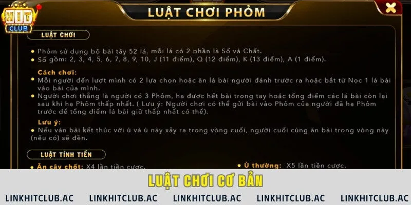 Để có kinh nghiệm thắng lớn, bạn cần hiểu rõ luật đánh bài phỏm