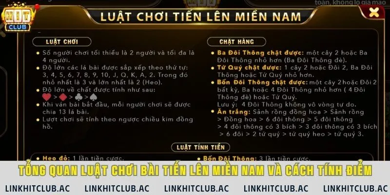 Tìm hiểu về luật đánh tiến lên miền Nam, cách tính điểm và luật chặt hàng